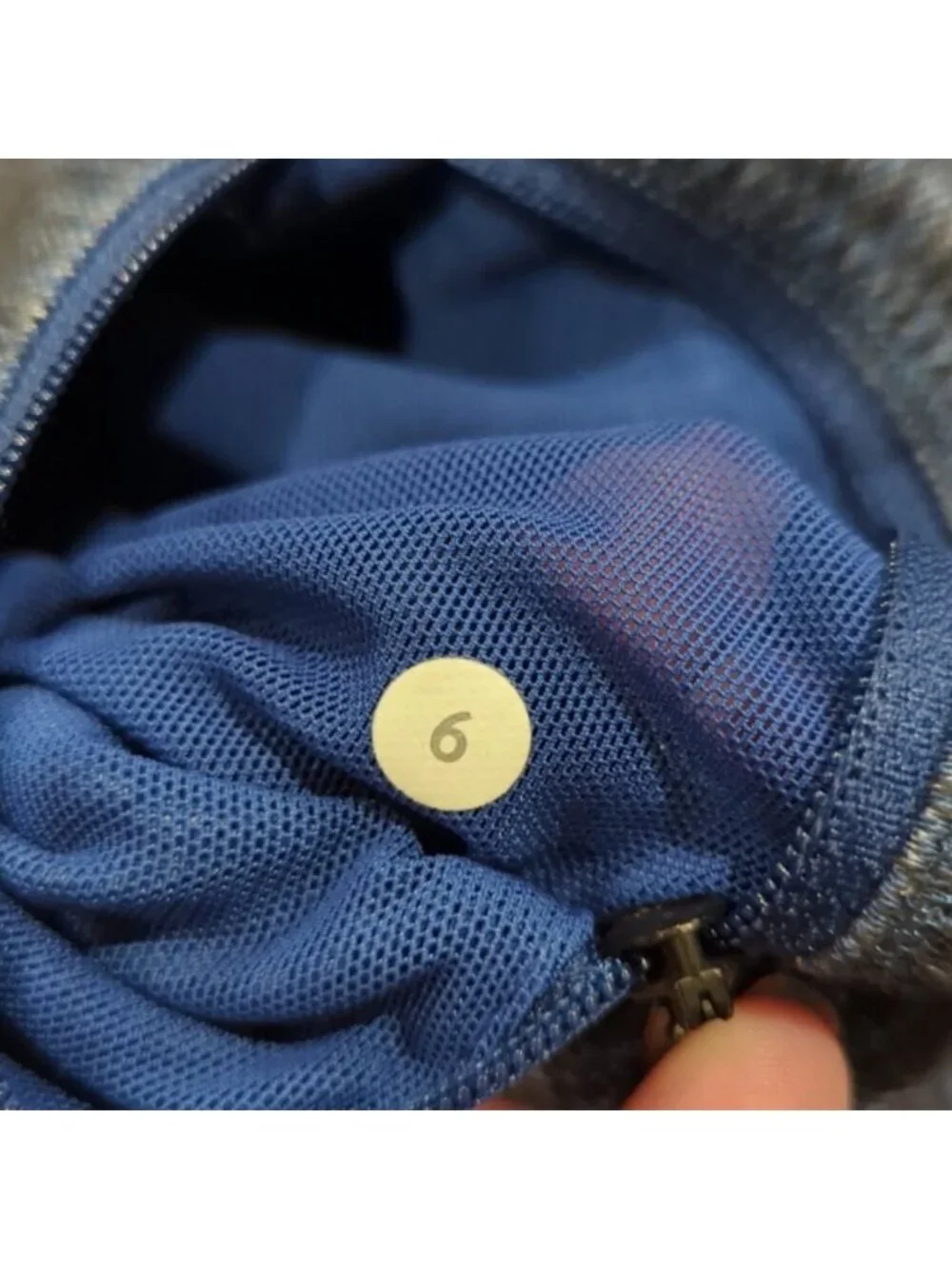 LULULEMON FORME JACKET IN SLUB DENIM BLUE/BLACK